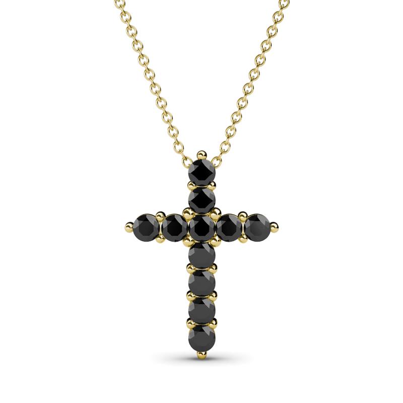 Abella Black Diamond Cross Pendant 