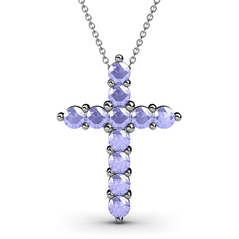 Abella Tanzanite Cross Pendant 