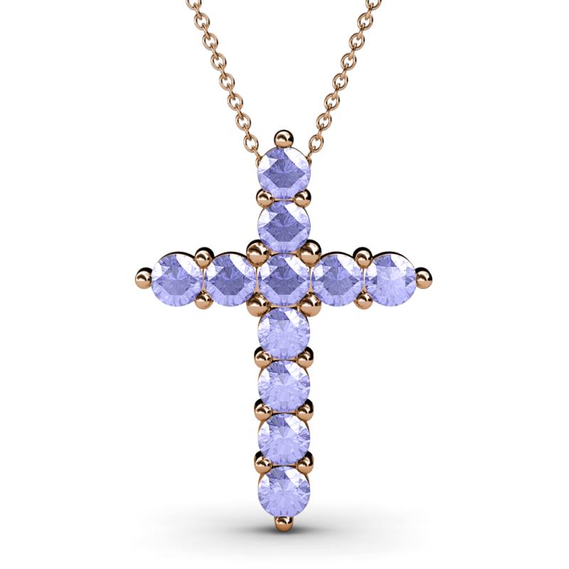 Abella Tanzanite Cross Pendant 