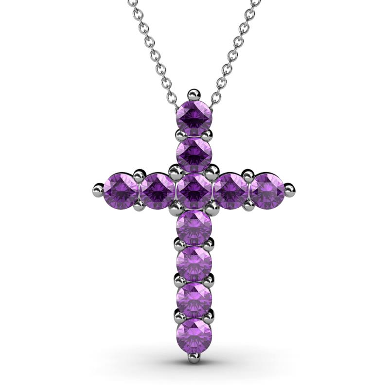 Abella Amethyst Cross Pendant 