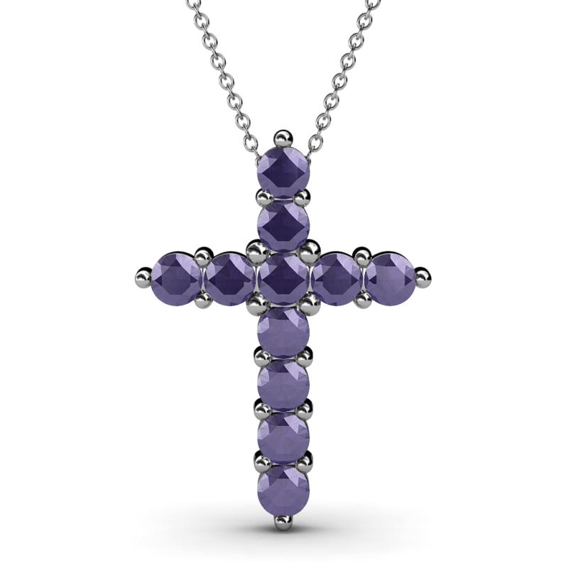 Abella Iolite Cross Pendant 