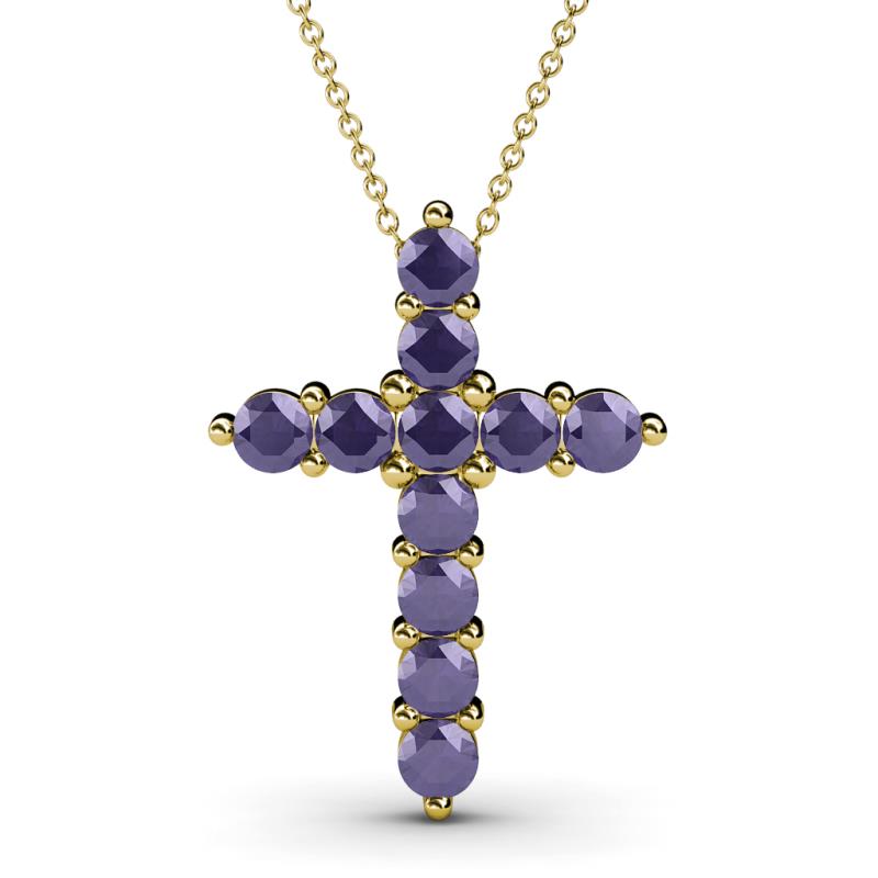 Abella Iolite Cross Pendant 