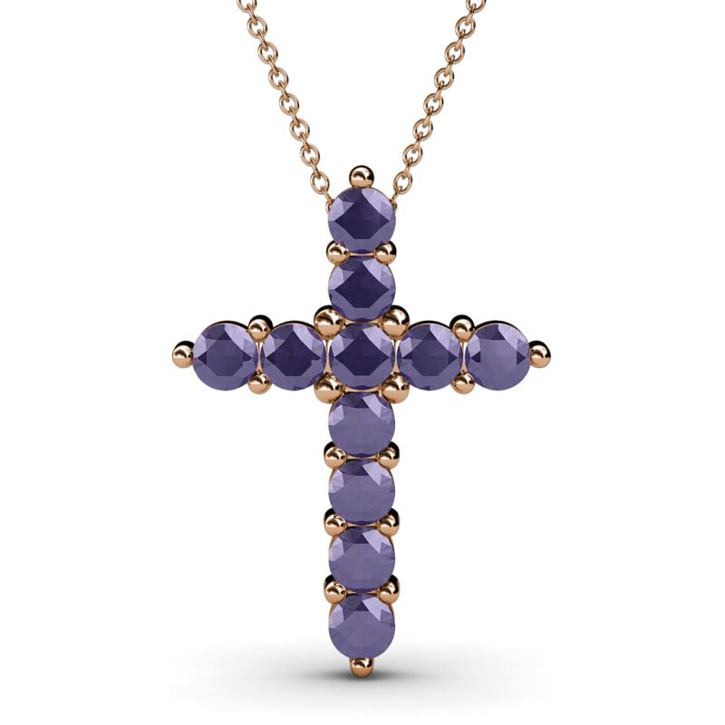 Abella Iolite Cross Pendant 