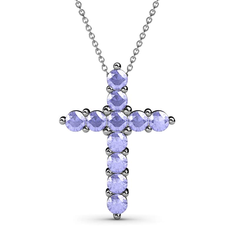 Abella Tanzanite Cross Pendant 