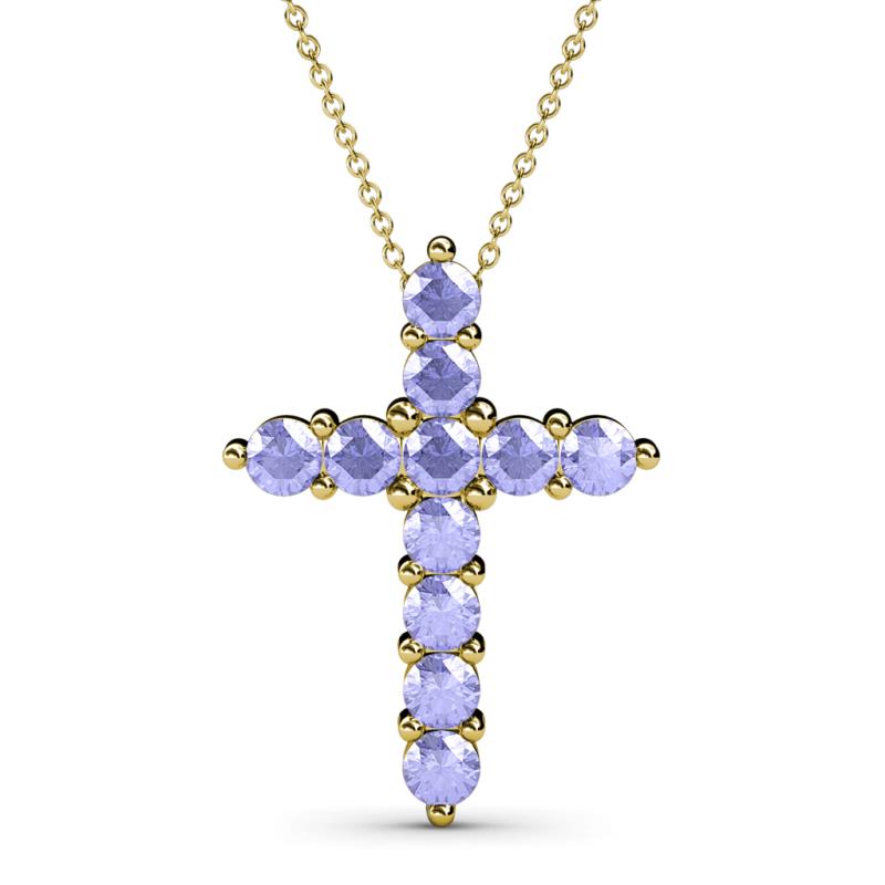 Abella Tanzanite Cross Pendant 