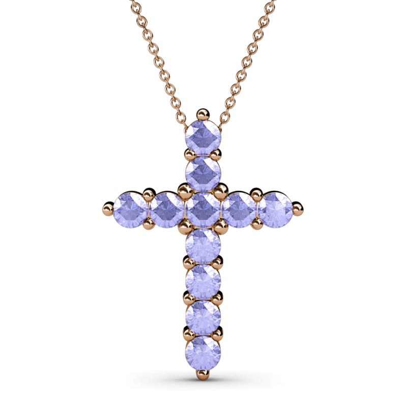 Abella Tanzanite Cross Pendant 