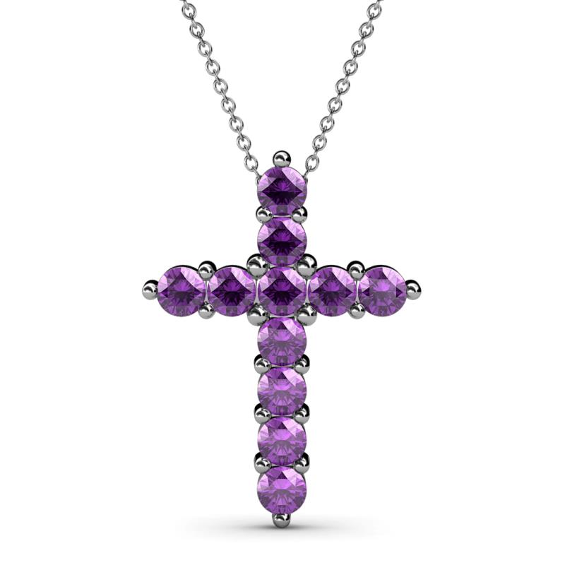 Abella Amethyst Cross Pendant 