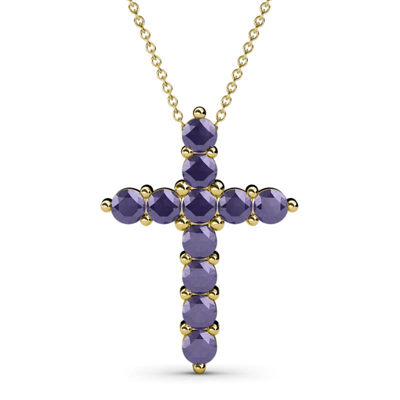 Abella Iolite Cross Pendant 