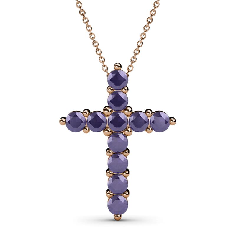 Abella Iolite Cross Pendant 