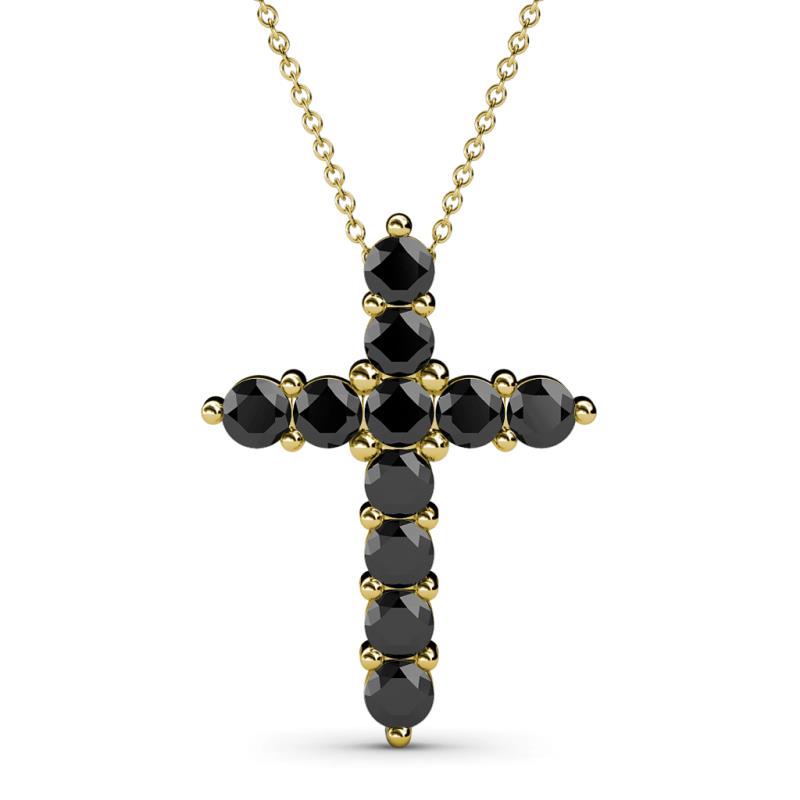 Abella Black Diamond Cross Pendant 