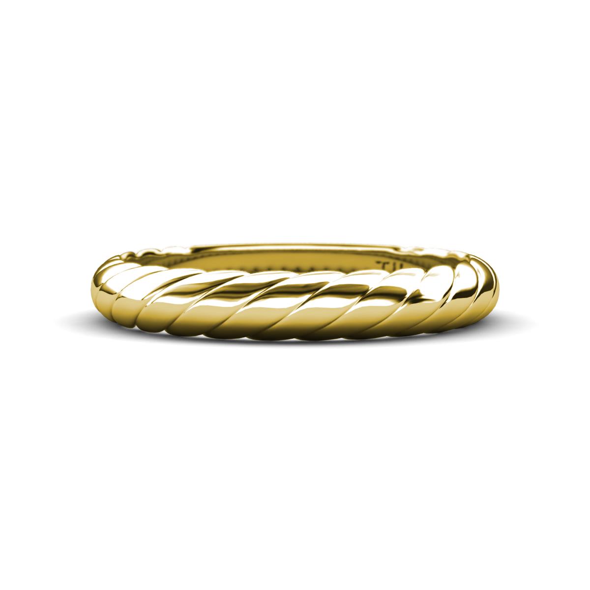 Eudora Classic Rope Wedding Band 