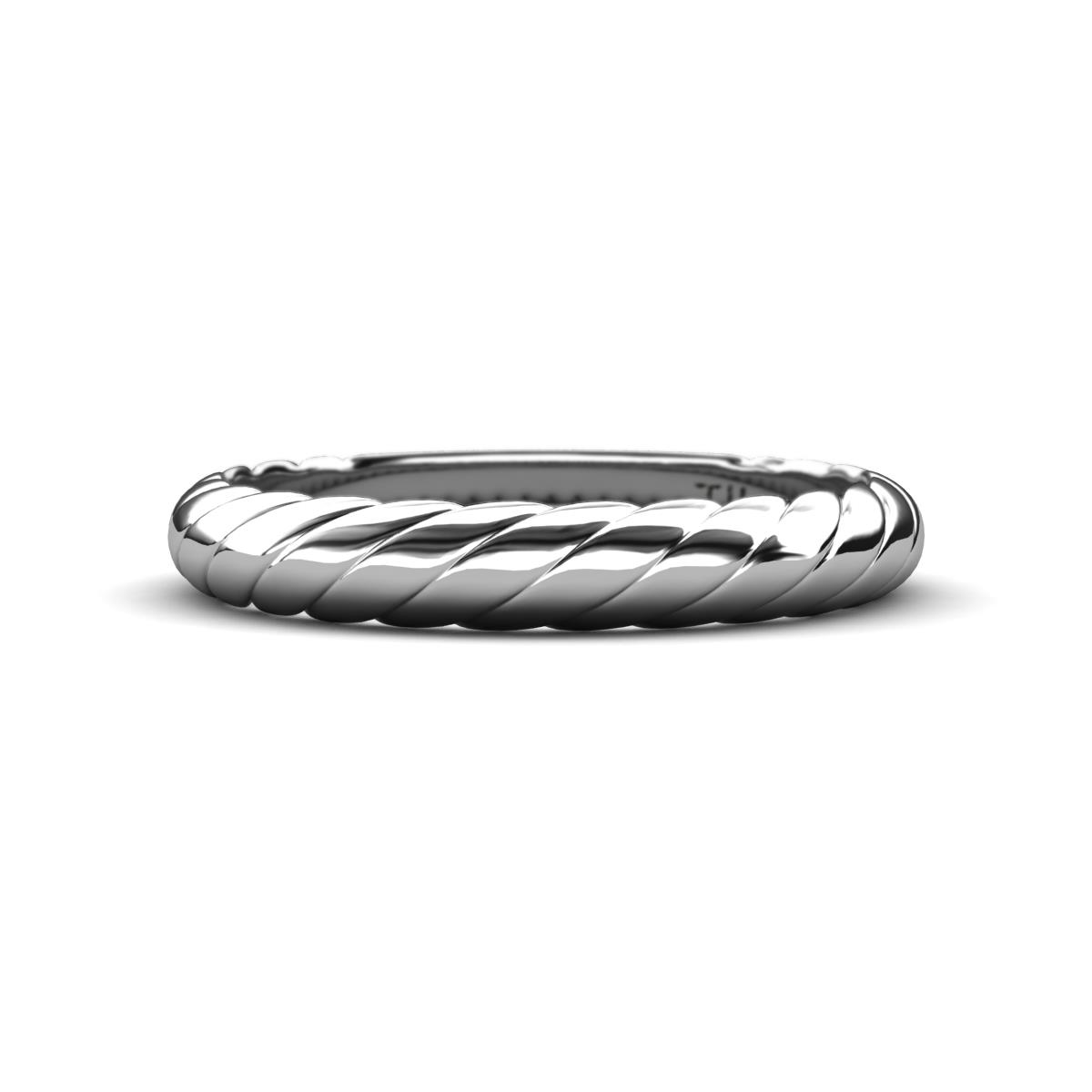 Eudora Classic Rope Wedding Band 