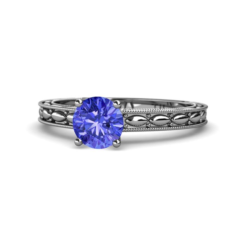 Rachel Classic 6.50 mm Round Tanzanite Solitaire Engagement Ring 