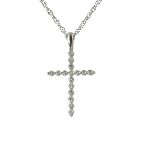 Petite Diamond Cross Pendant 