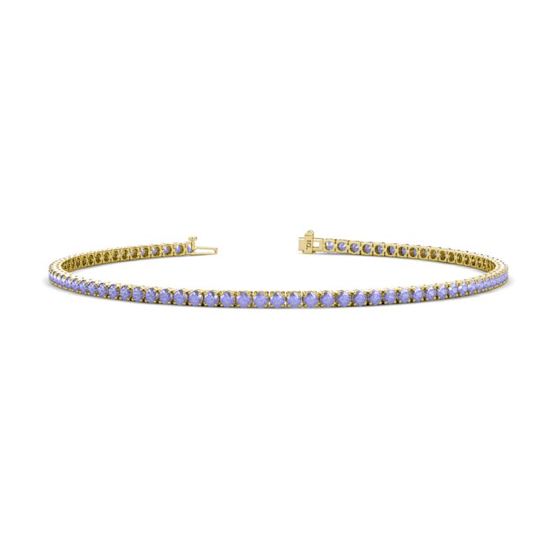 Leslie 2.00 mm Tanzanite Eternity Tennis Bracelet 