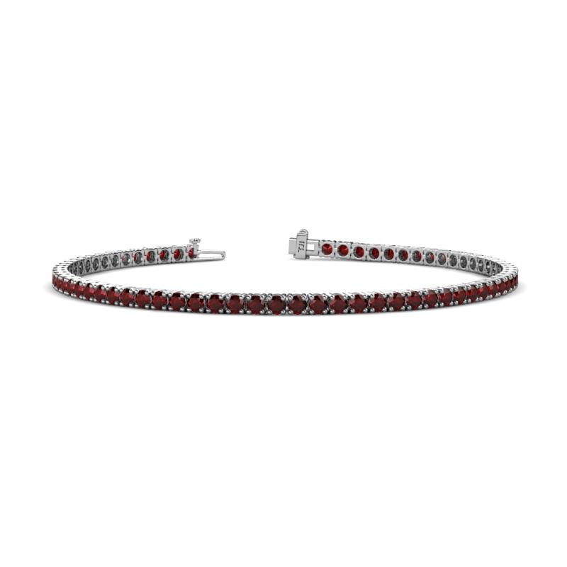 Leslie 4.03 ctw Red Garnet Eternity Tennis Bracelet 