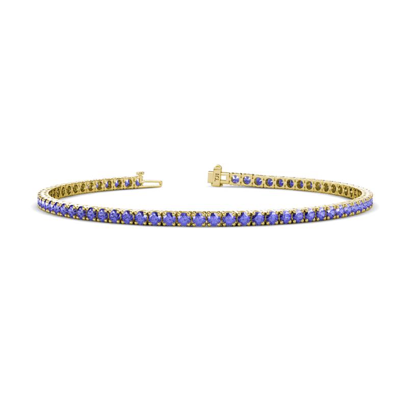 Leslie 2.70 mm Tanzanite Eternity Tennis Bracelet 