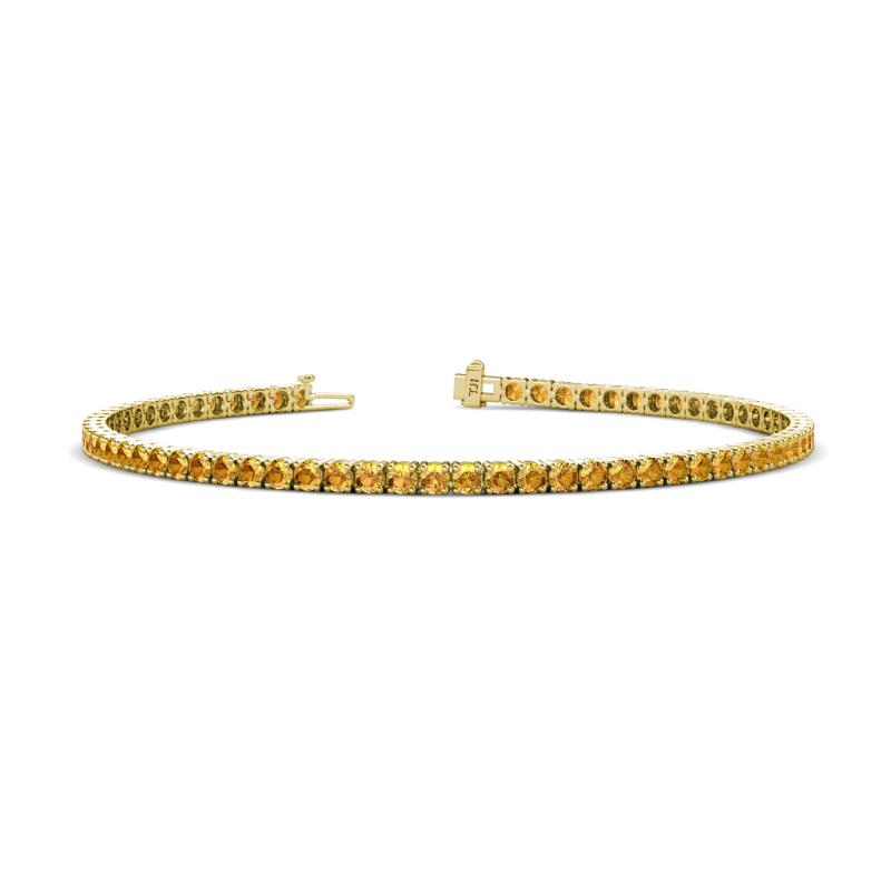 Leslie 2.70 mm Citrine Eternity Tennis Bracelet 