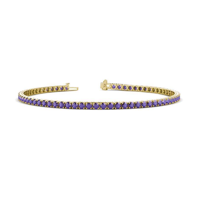 Leslie 2.70 mm Iolite Eternity Tennis Bracelet 