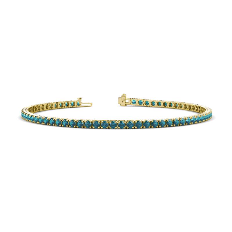 Leslie 2.70 mm London Blue Topaz Eternity Tennis Bracelet 