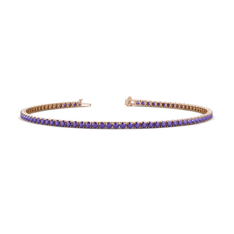 Leslie 2.00 mm Iolite Eternity Tennis Bracelet 