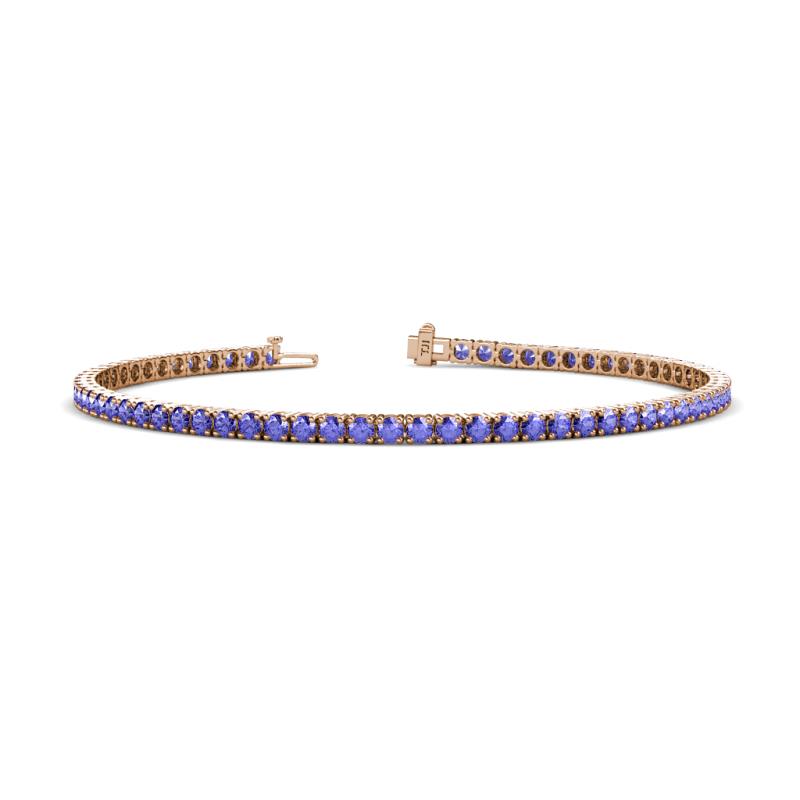Leslie 2.70 mm Tanzanite Eternity Tennis Bracelet 