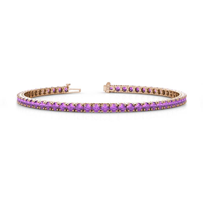 Leslie 3.40 mm Amethyst Eternity Tennis Bracelet 