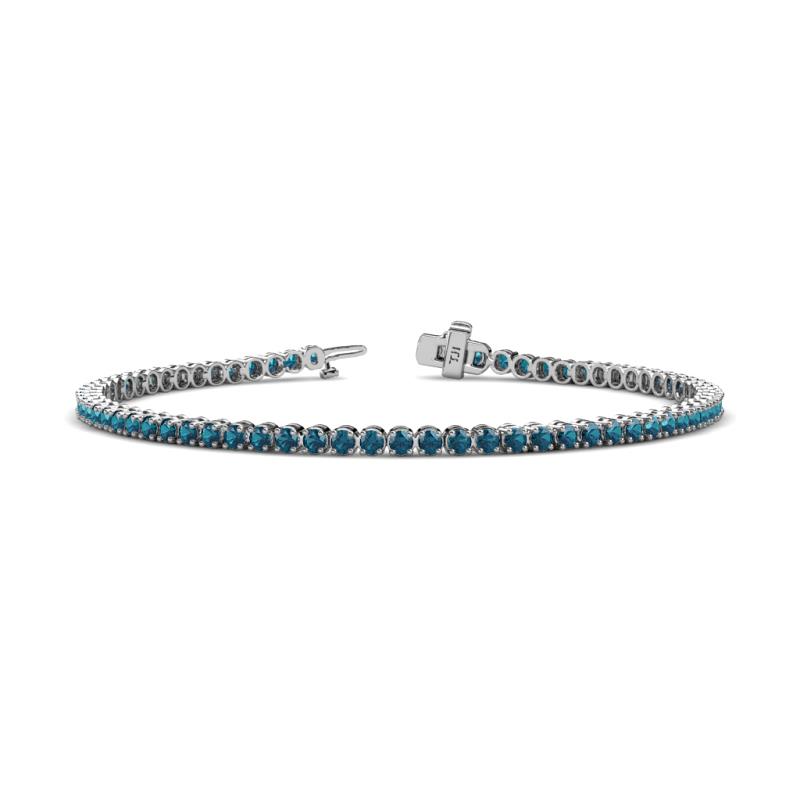 Izarra 2.30 mm Blue Diamond Eternity Tennis Bracelet 