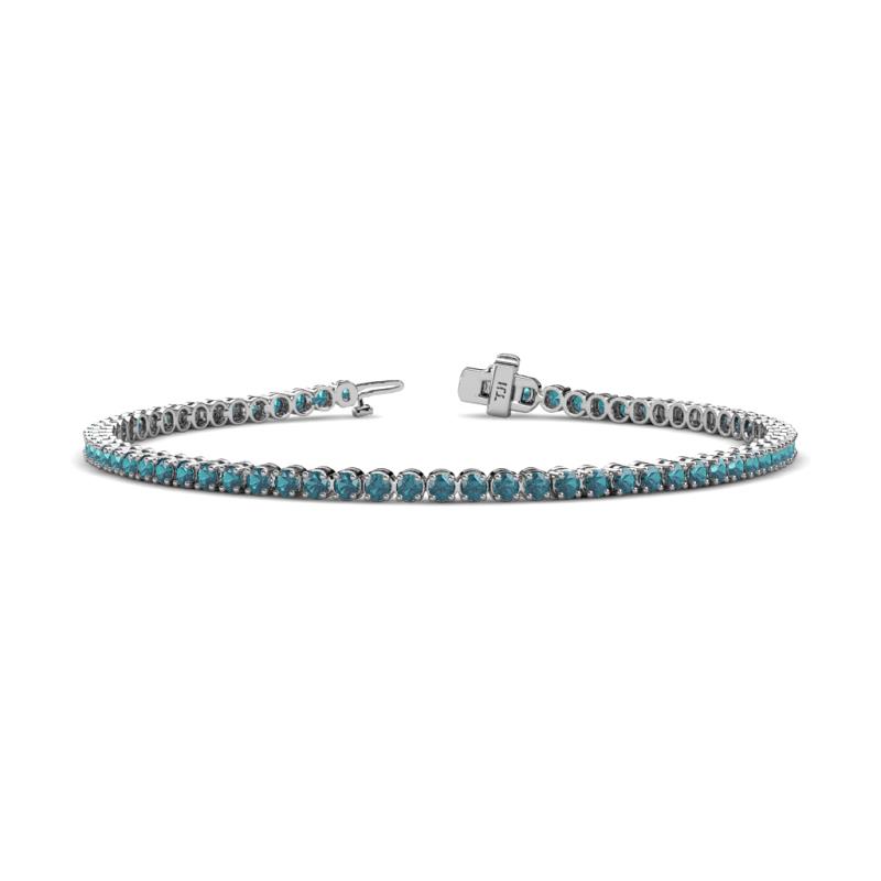 Izarra 2.30 mm London Blue Topaz Eternity Tennis Bracelet 