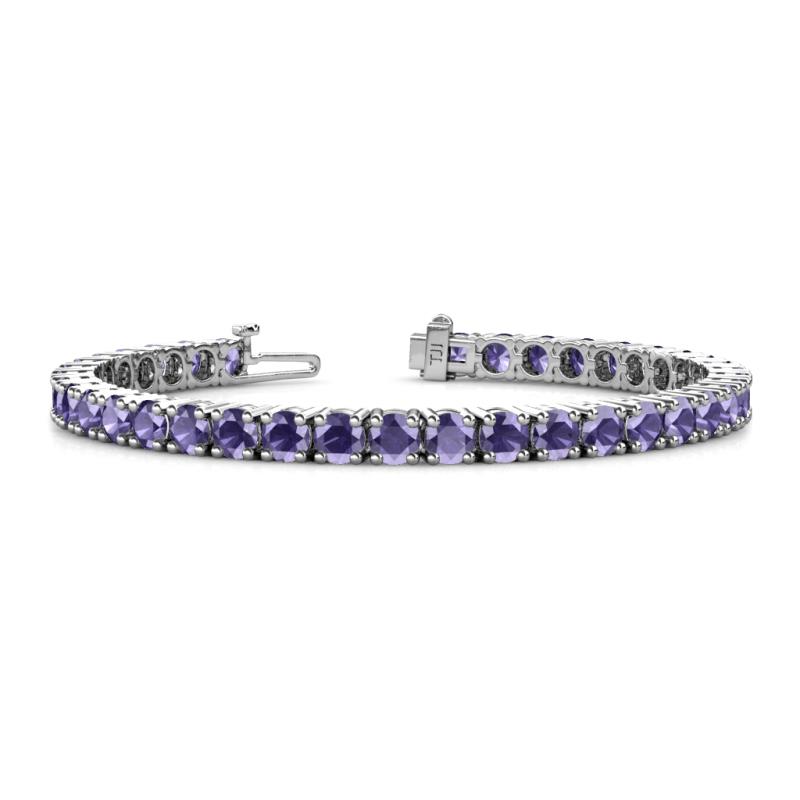 Leslie 4.00 mm Iolite Eternity Tennis Bracelet 