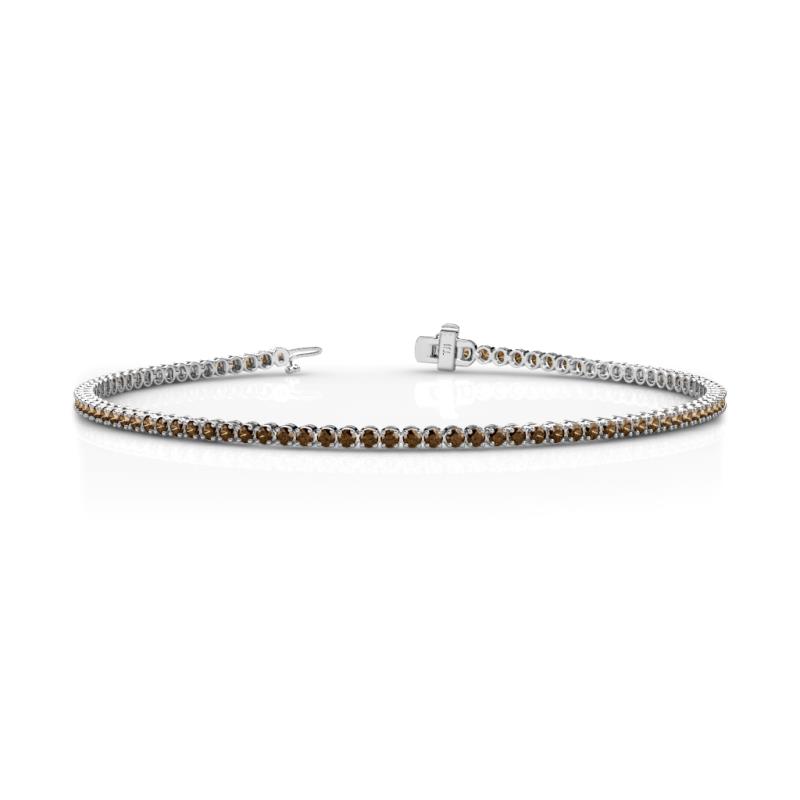 Izarra 2.00 mm Smoky Quartz Eternity Tennis Bracelet 