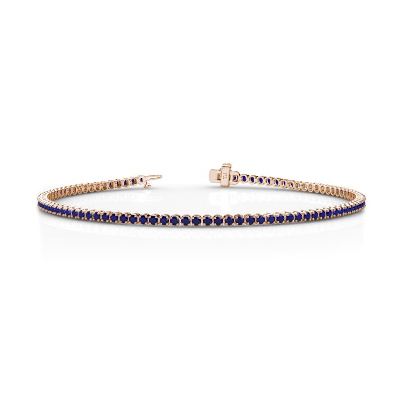 Izarra 2.00 mm Blue Sapphire Eternity Tennis Bracelet 