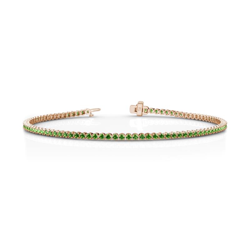 Izarra 2.00 mm Green Garnet Eternity Tennis Bracelet 