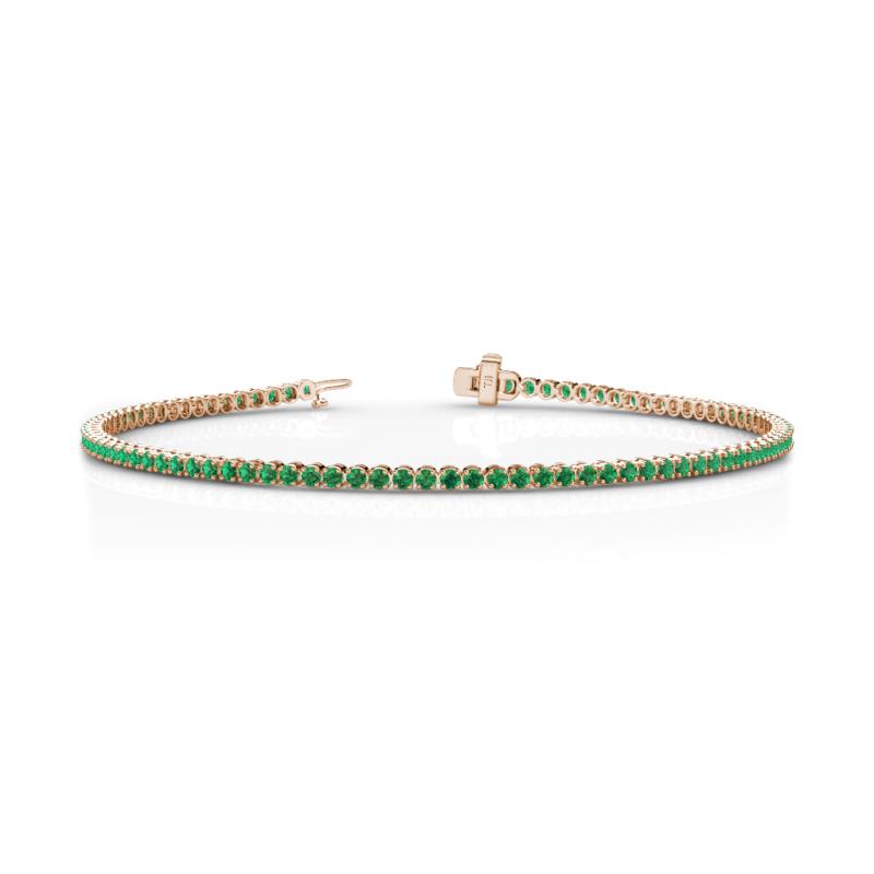 Izarra 2.00 mm Emerald Eternity Tennis Bracelet 