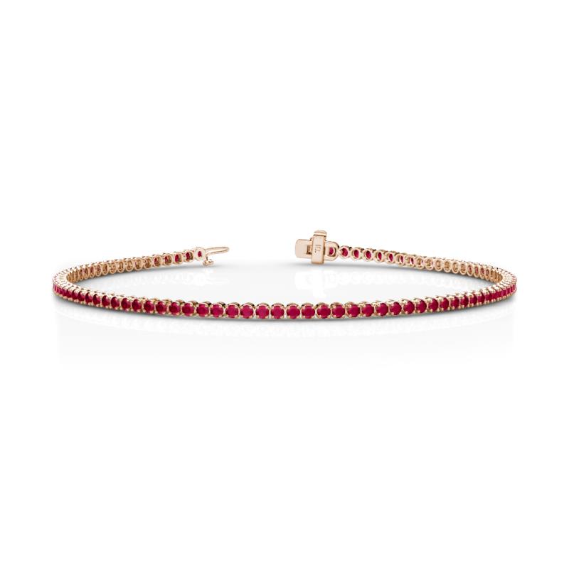 Izarra 2.00 mm Ruby Eternity Tennis Bracelet 