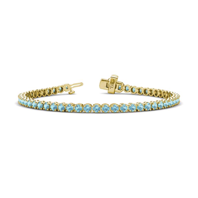 Izarra 2.90 mm Aquamarine Eternity Tennis Bracelet 