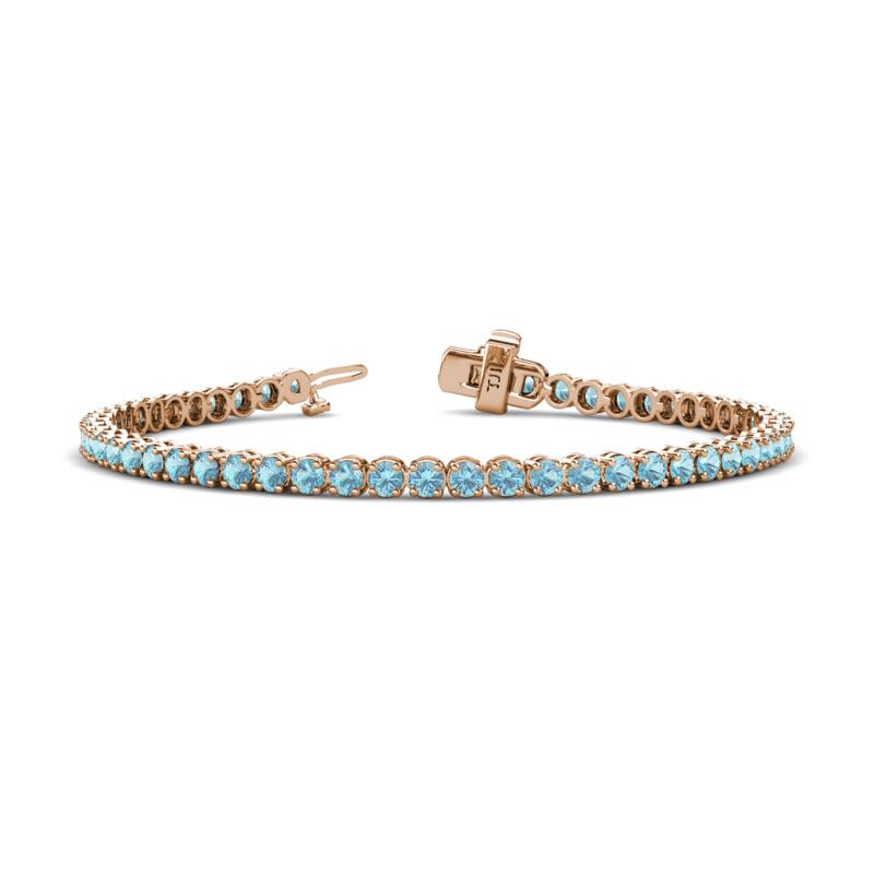 Izarra 2.90 mm Aquamarine Eternity Tennis Bracelet 