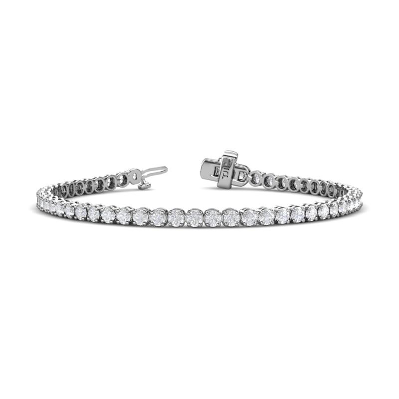 Izarra 2.90 mm White Sapphire Eternity Tennis Bracelet 