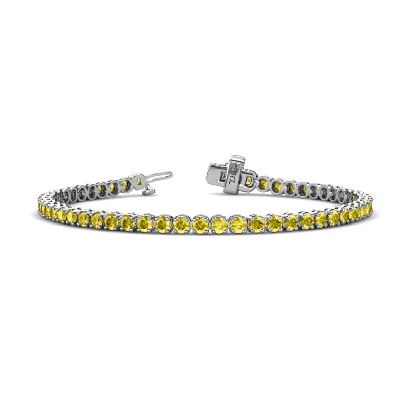 Izarra 2.90 mm Yellow Diamond Eternity Tennis Bracelet 