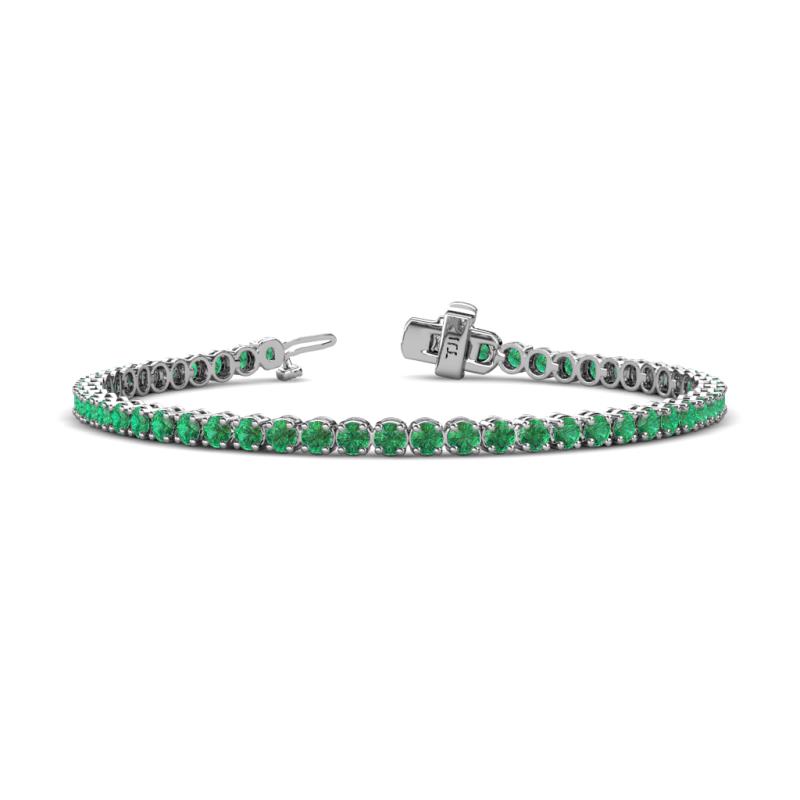 Izarra 3.10 mm Emerald Eternity Tennis Bracelet 