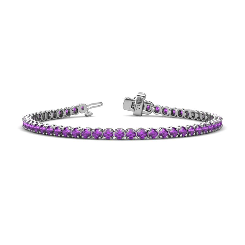 Izarra 3.10 mm Amethyst Eternity Tennis Bracelet 