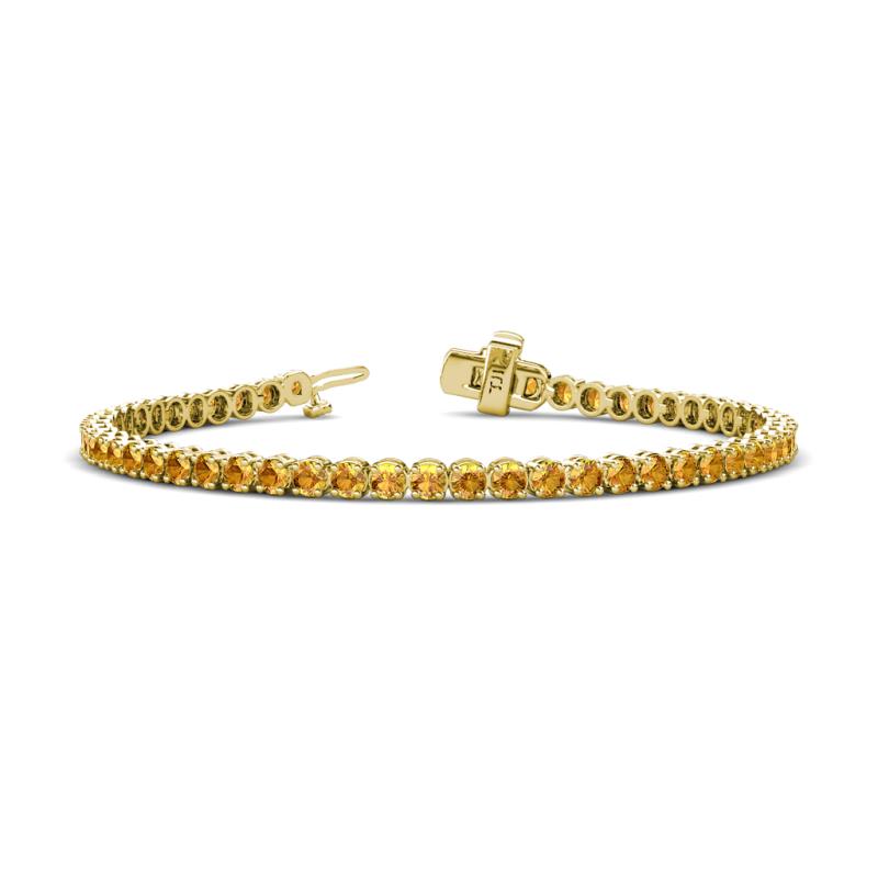 Izarra 3.10 mm Citrine Eternity Tennis Bracelet 