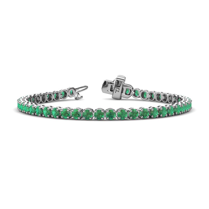 Izarra 3.70 mm Emerald Eternity Tennis Bracelet 