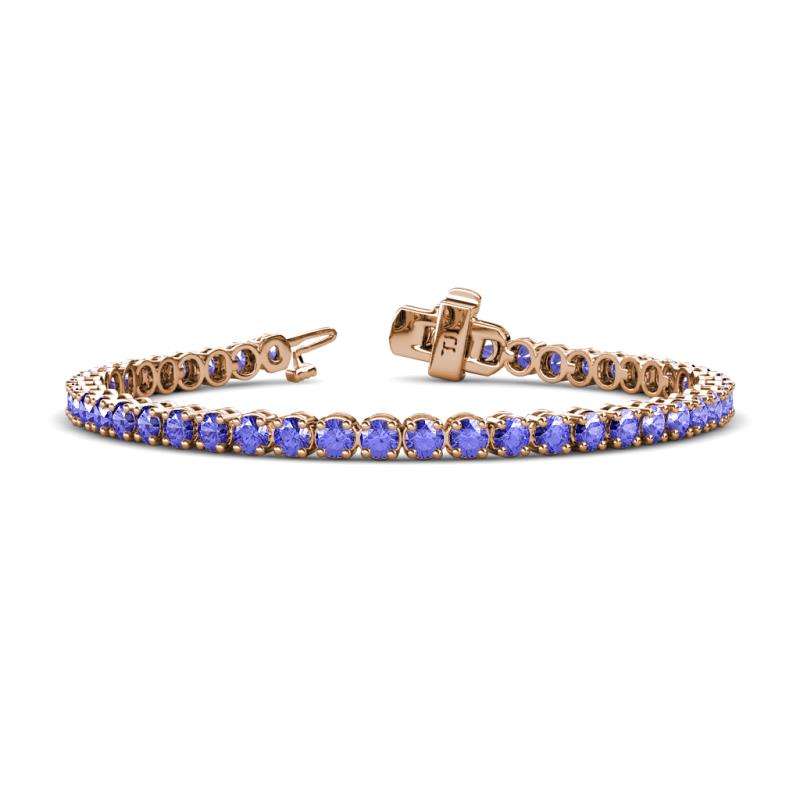 Izarra 3.70 mm Tanzanite Eternity Tennis Bracelet 
