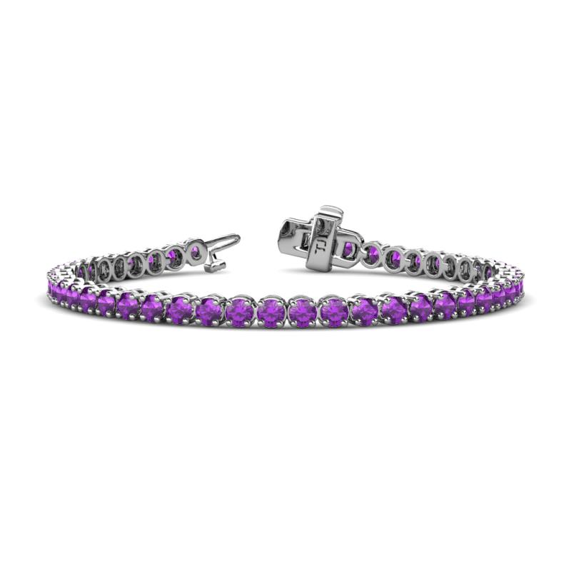 Izarra 3.70 mm Amethyst Eternity Tennis Bracelet 