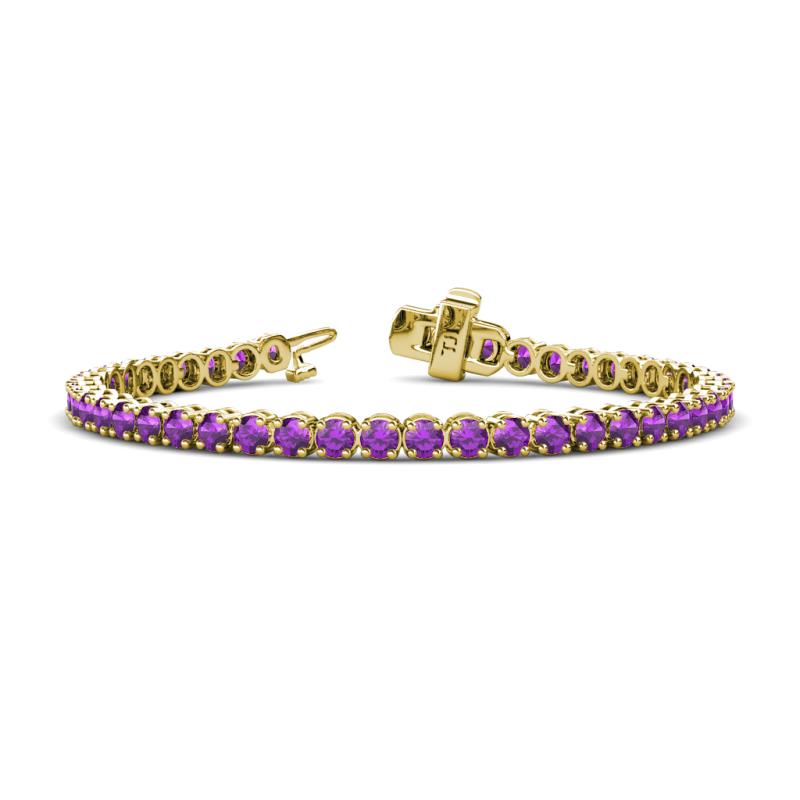 Izarra 3.70 mm Amethyst Eternity Tennis Bracelet 