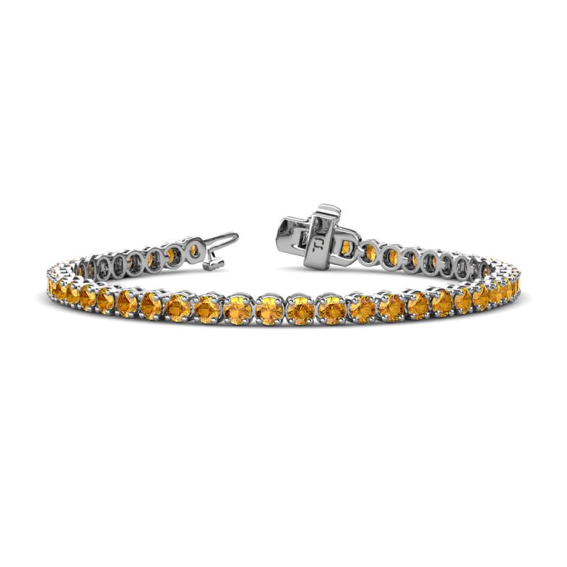 Izarra 3.70 mm Citrine Eternity Tennis Bracelet 