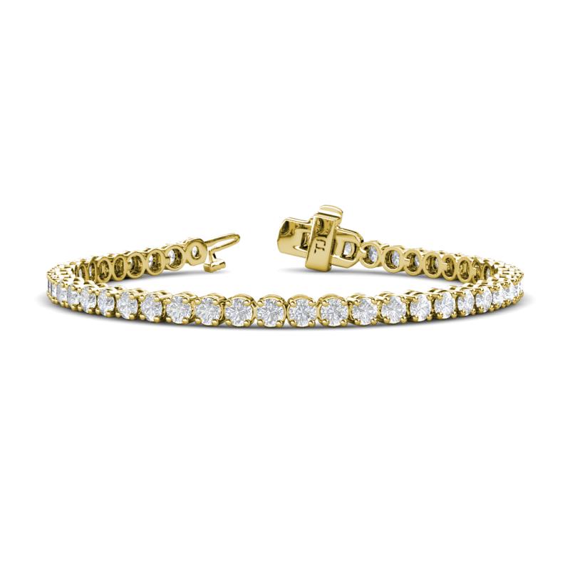 Izarra 3.70 mm White Sapphire Eternity Tennis Bracelet 