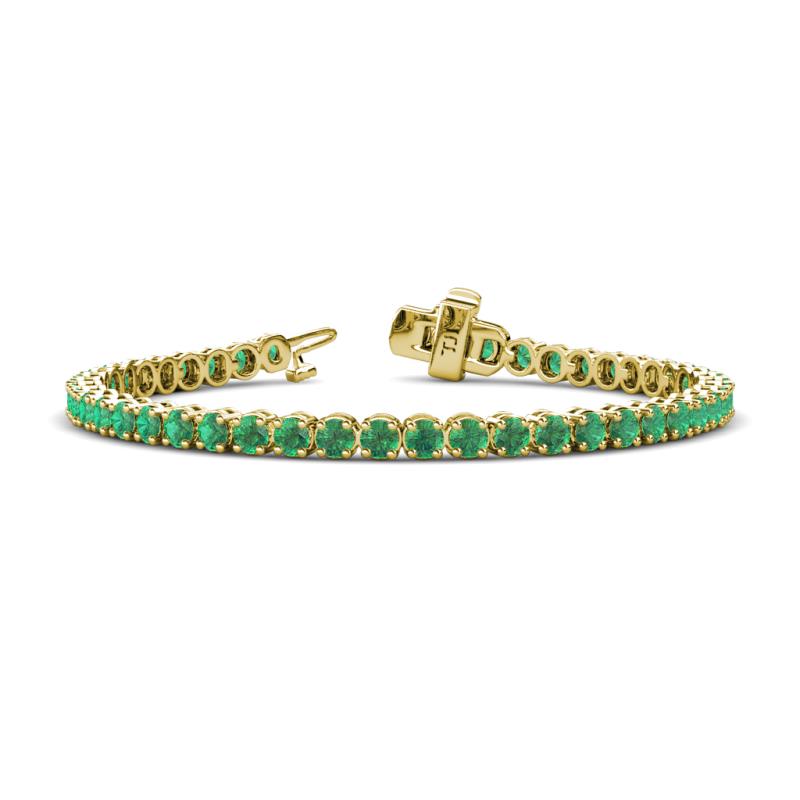 Izarra 3.90 mm Emerald Eternity Tennis Bracelet 