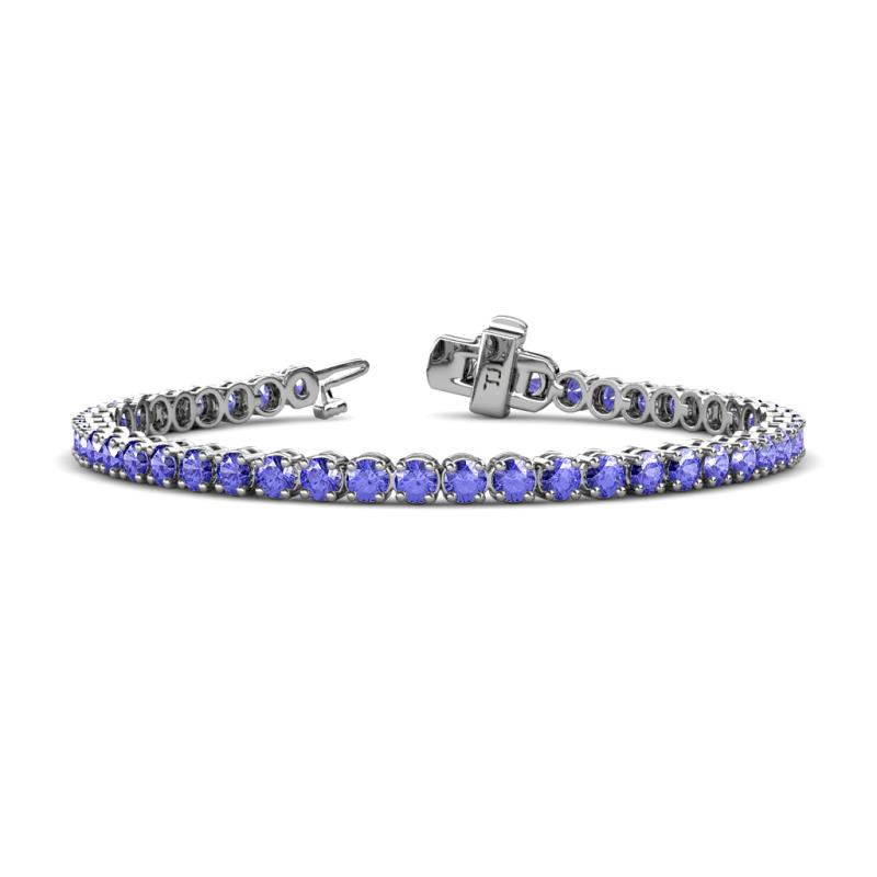 Izarra 3.90 mm Tanzanite Eternity Tennis Bracelet 